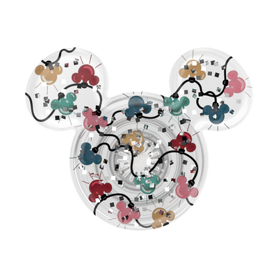 Secondary image for hover Earridescent Holiday Lights Mickey Mouse — Adhesive PopGrip